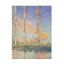 Monet 'French Poplars' Canvas Art