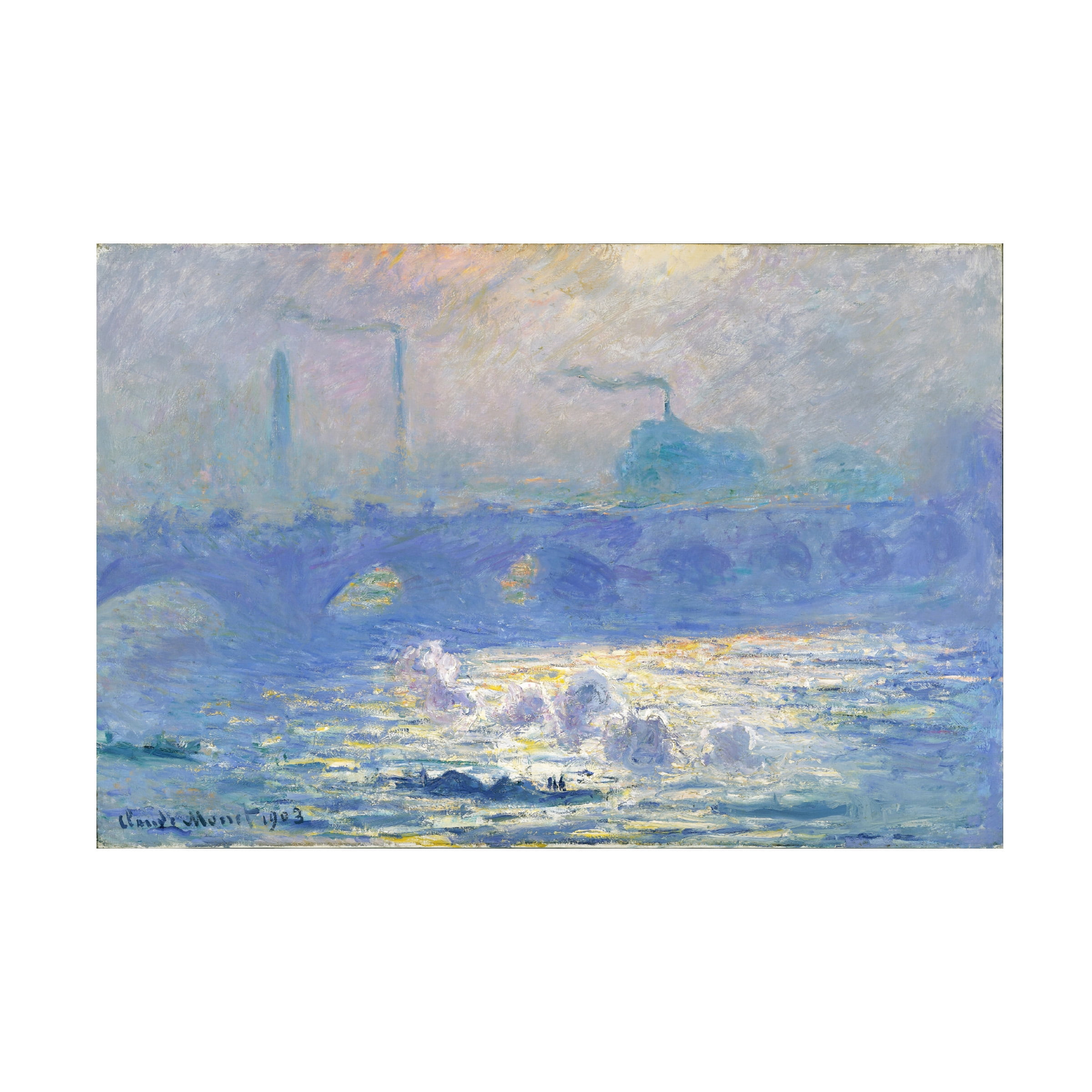 Monet 'Waterloo Bridge' Canvas Art