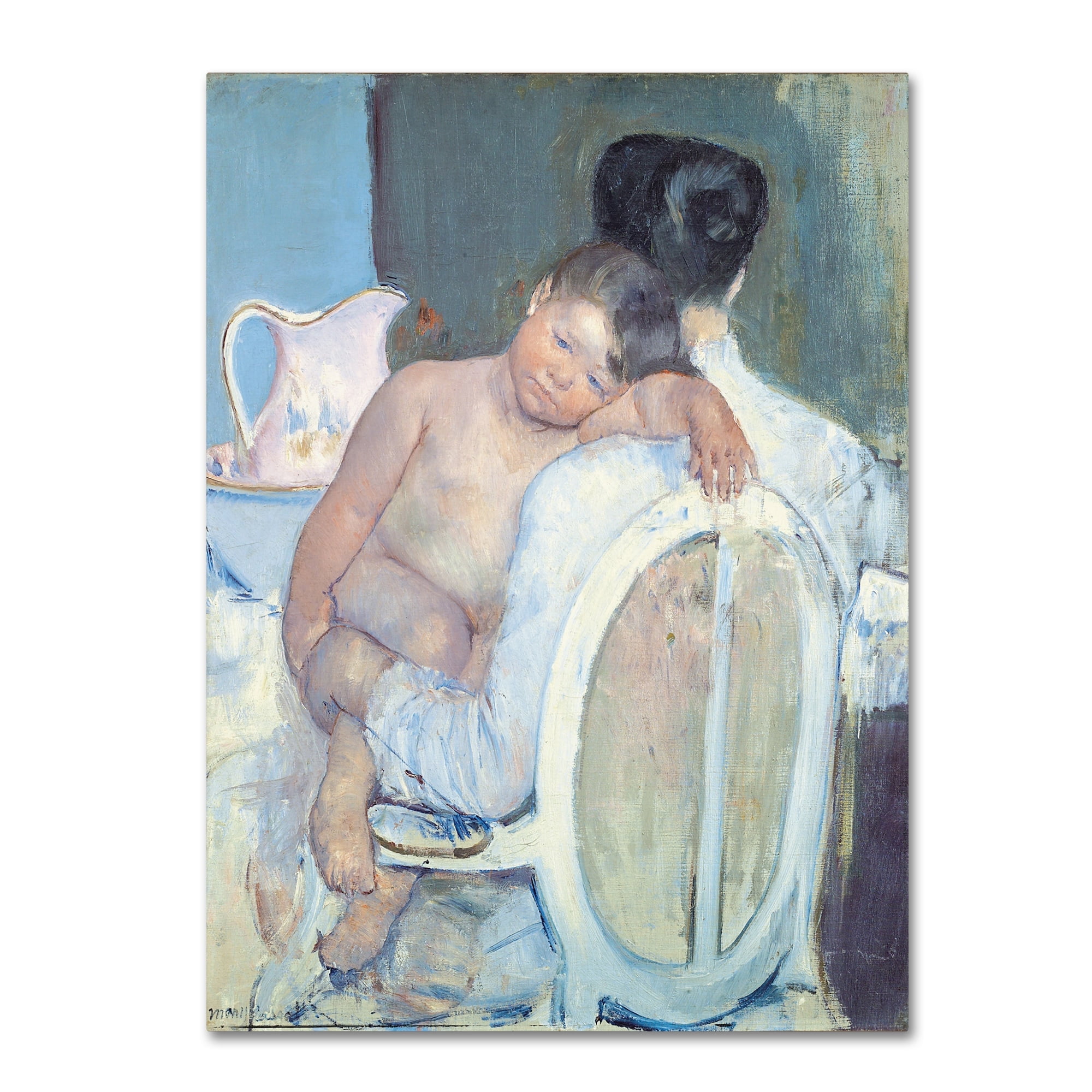 Cassatt Woman Sitting with Child in Arms Canvas Art