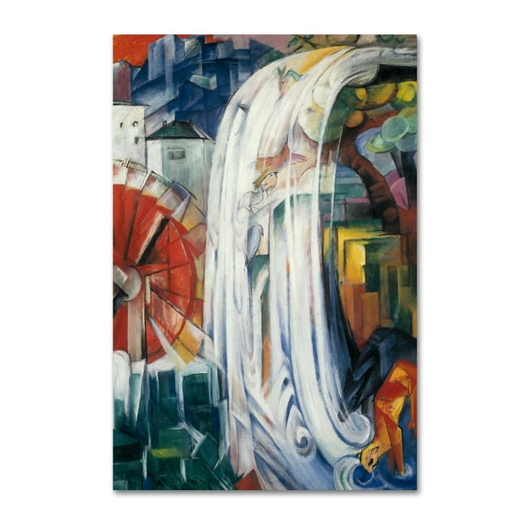 Franz Marc 'The Bewitched Mill' Canvas Art