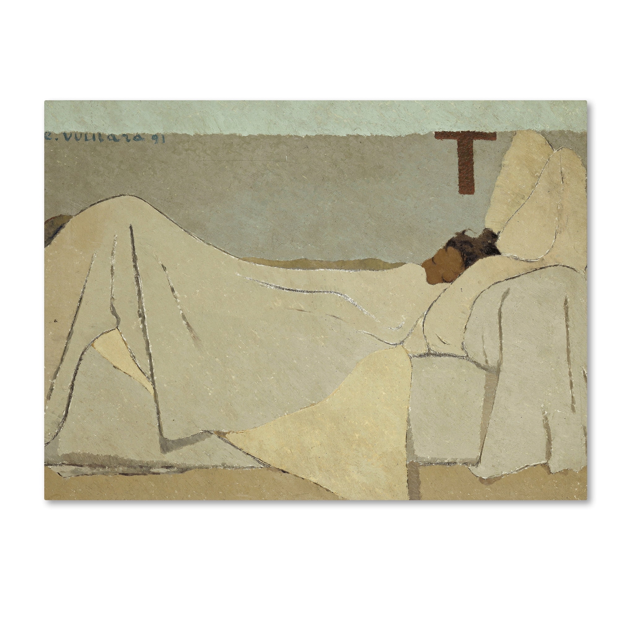 Edouard Vuillard 'In Bed' Canvas Art