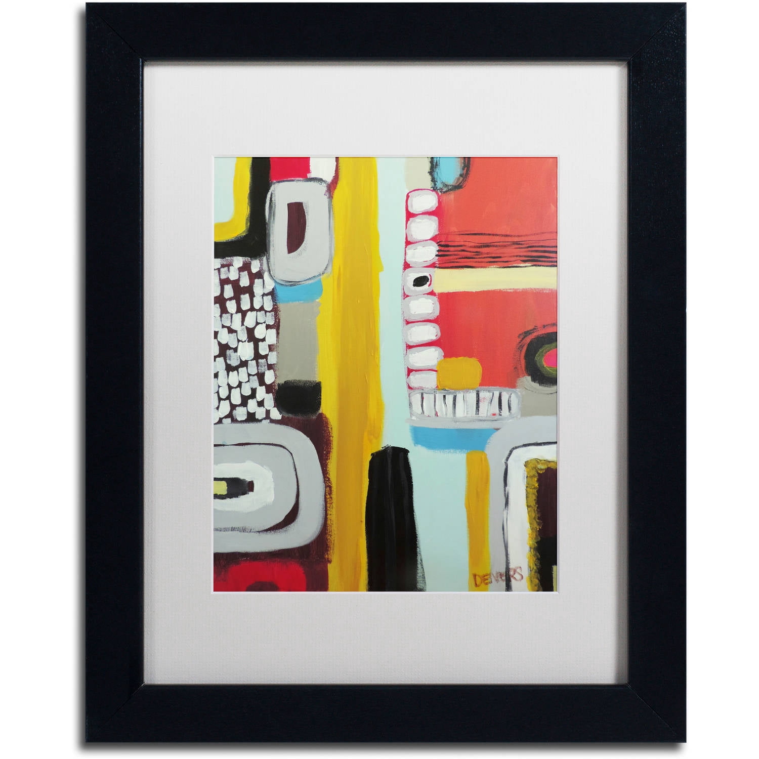 Sylvie Demers 'Chemins' Matted Framed Art