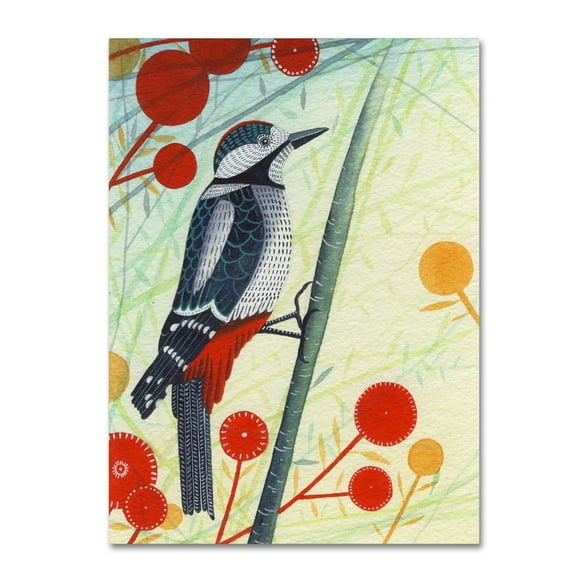 Michelle Campbell 'Woodpecker' Canvas Art