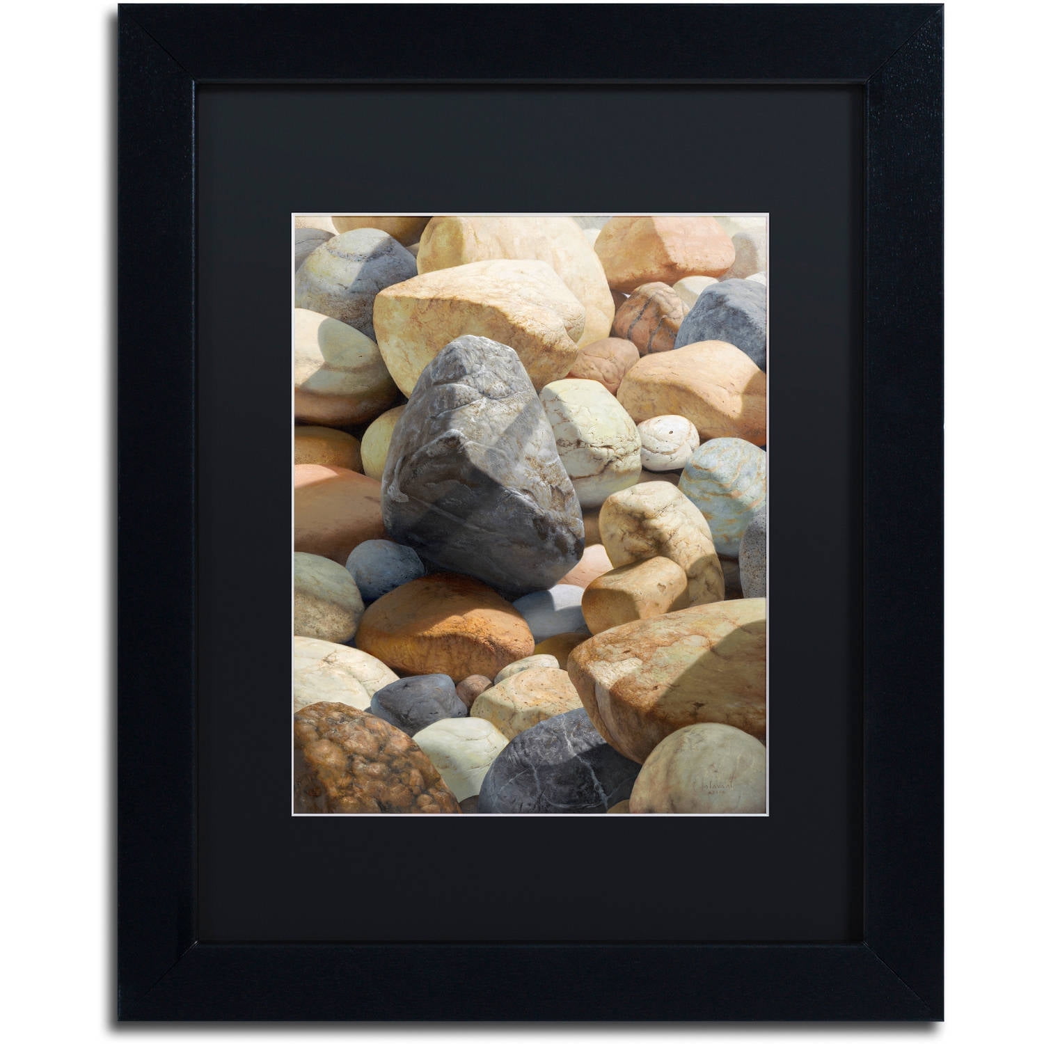 Stephen Stavast 'A Bolder View' Black Matted Framed Art