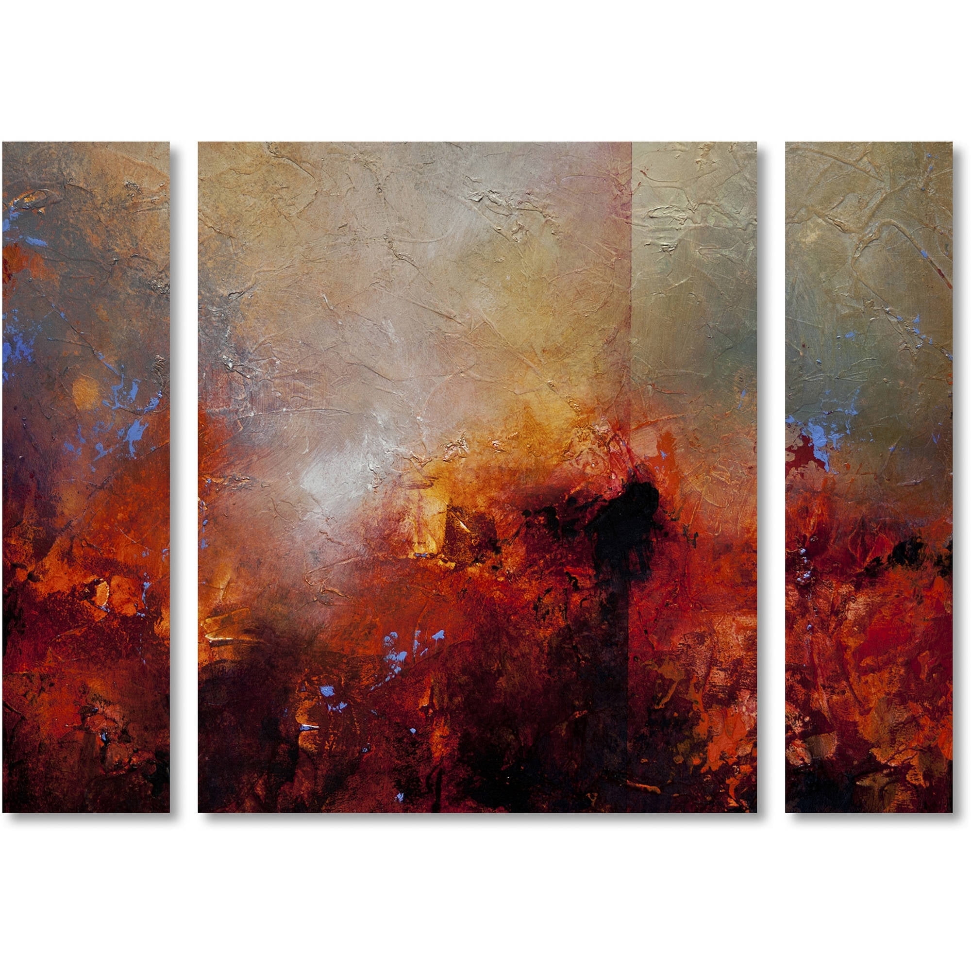 CH Studios 'Red Earth' Multi Panel Art Set Large