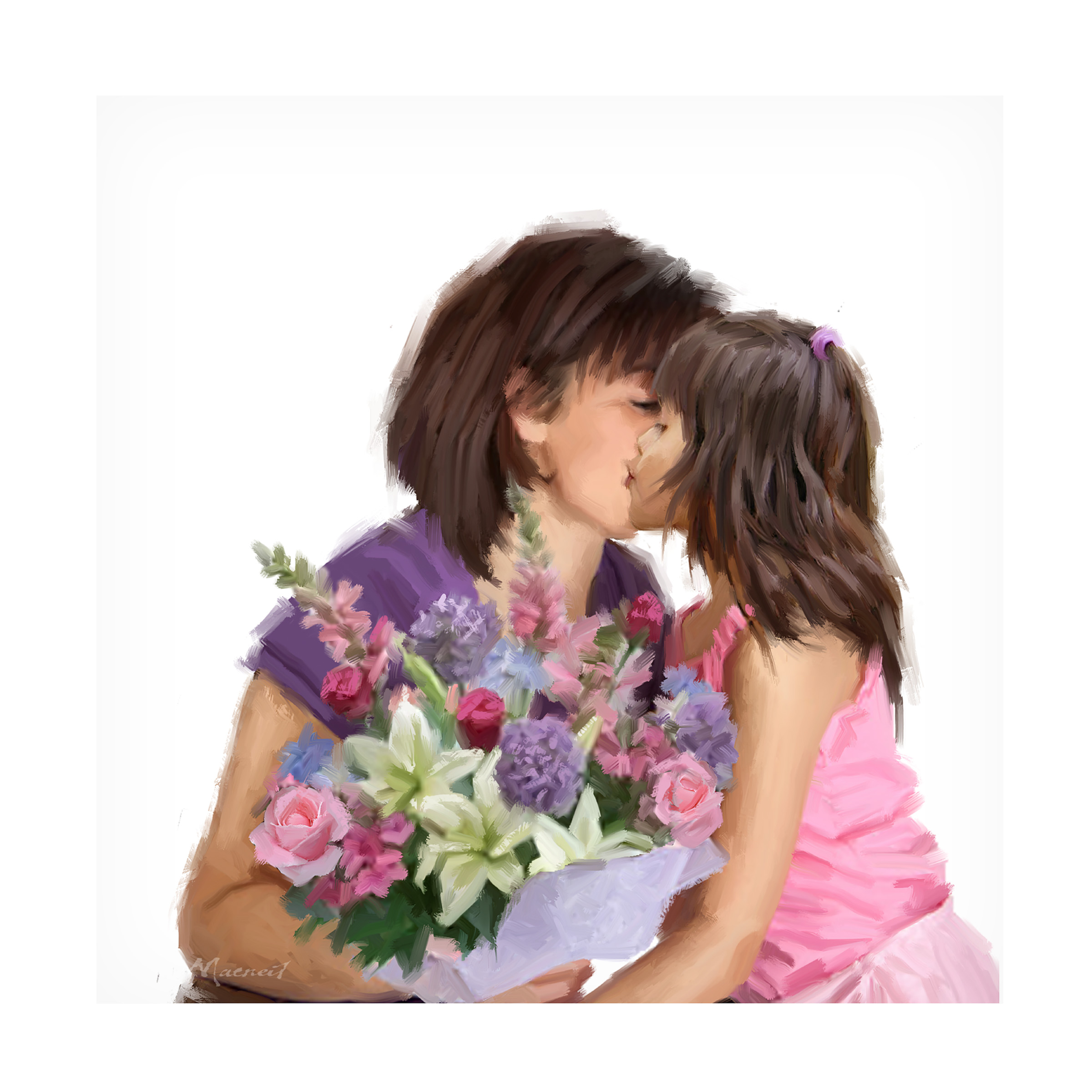 The Macneil Studio 'Mum Daughter' Canvas Art