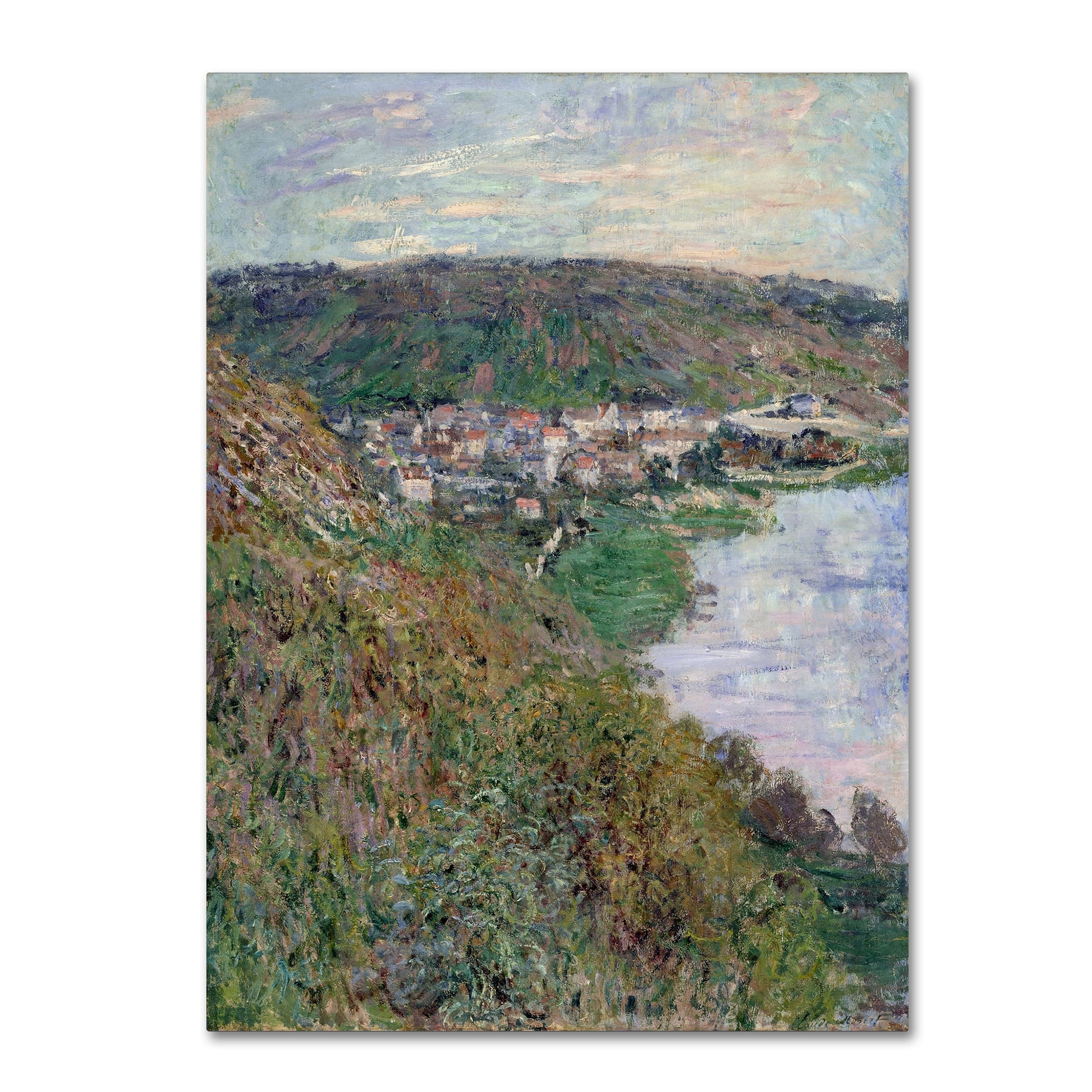 Monet 'View Of Vetheuil' Canvas Art