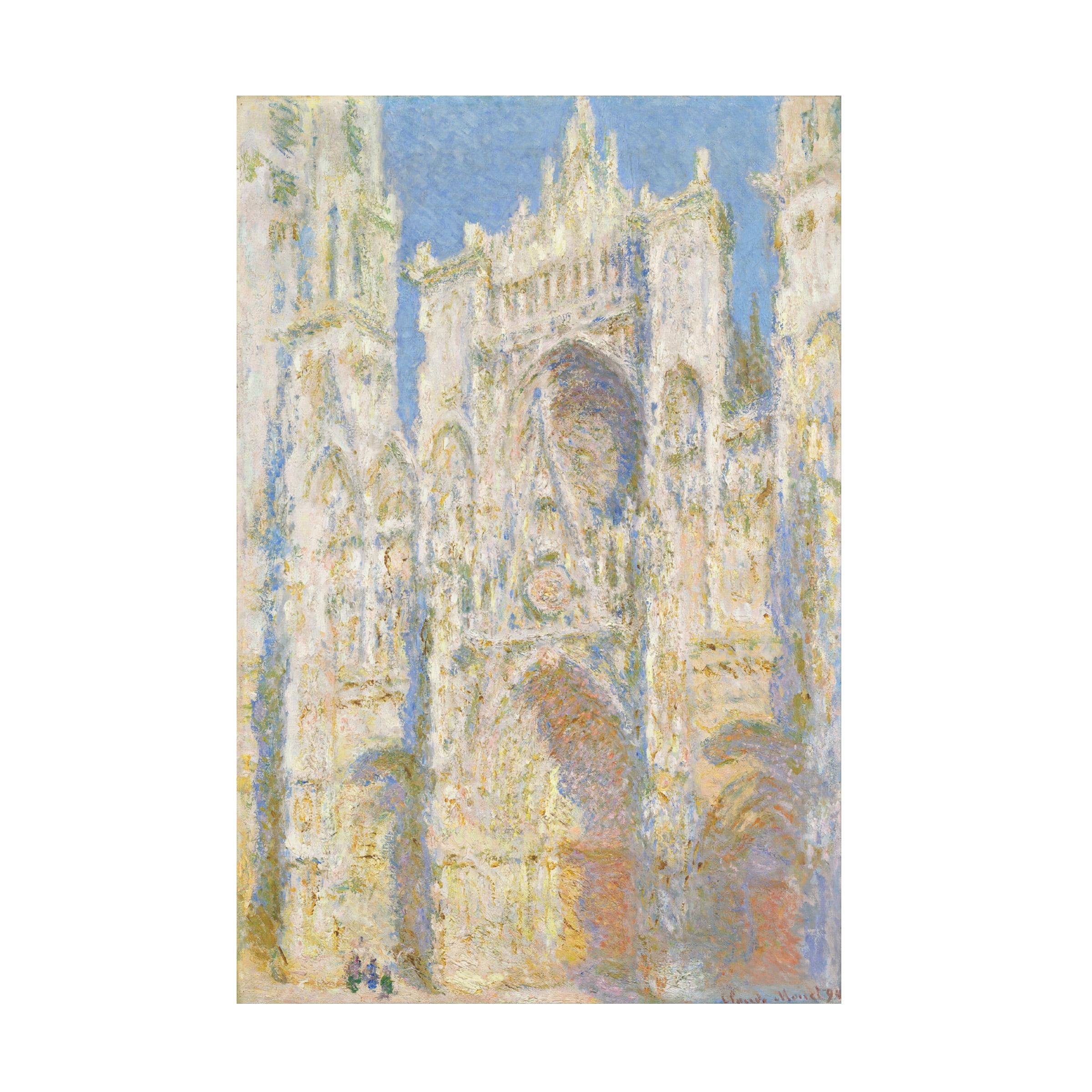 Monet 'Rouen Cathedral In Sunlight' Canvas Art