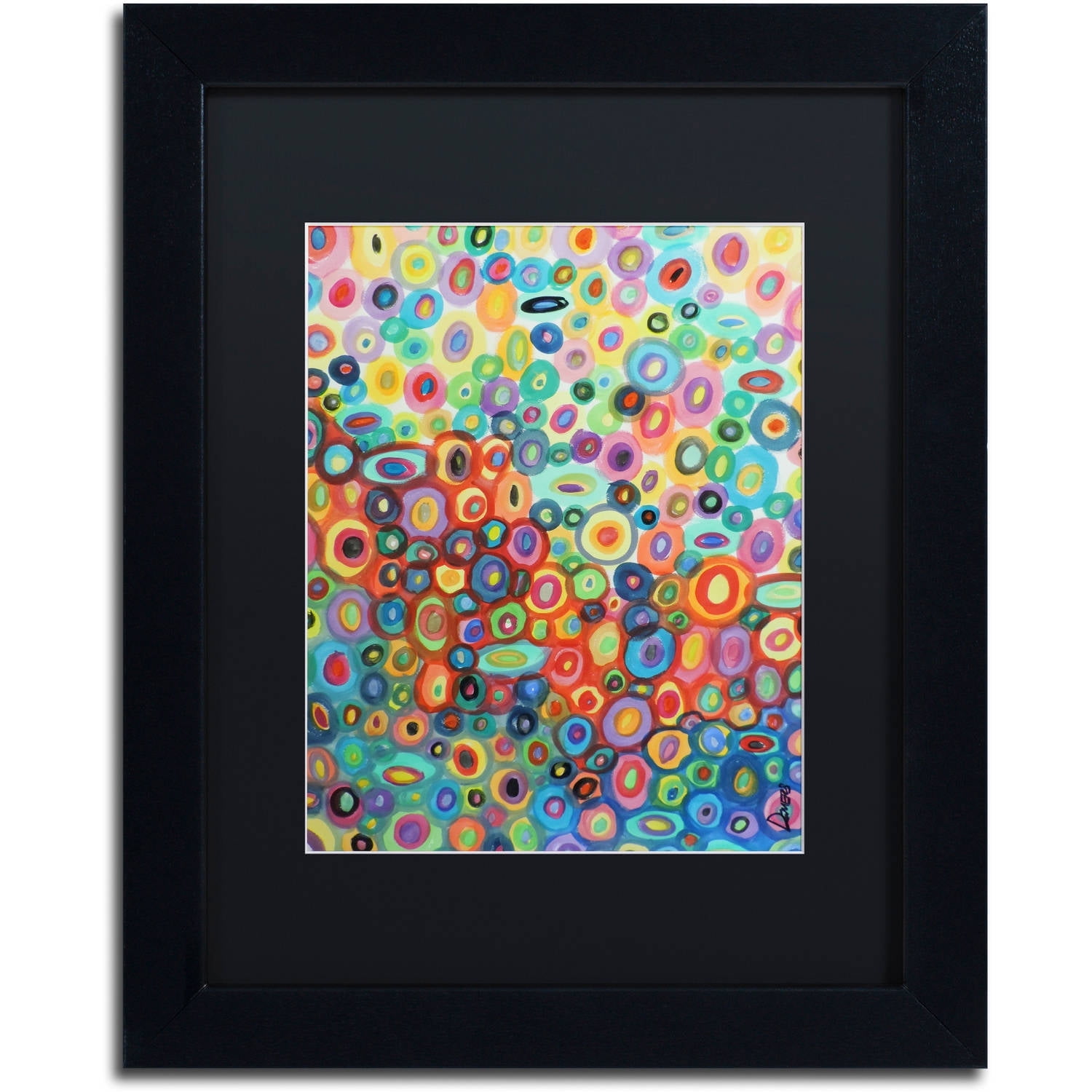 Sylvie Demers 'First Love' Black Matted Framed Art