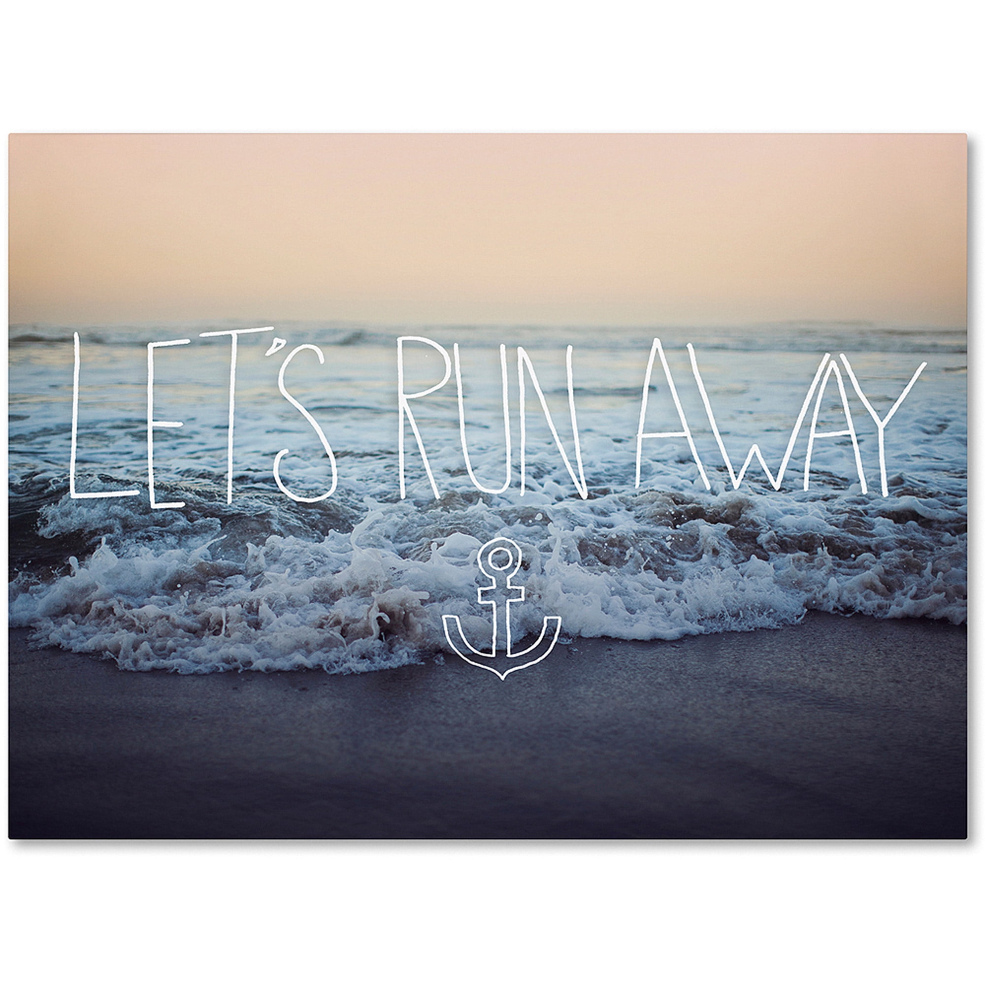 Leah Flores 'Let's Run Away to Arcadia Beach' Canvas Art