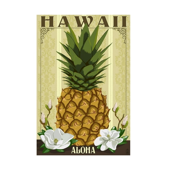 Lantern Press 'Pineapple' Canvas Art