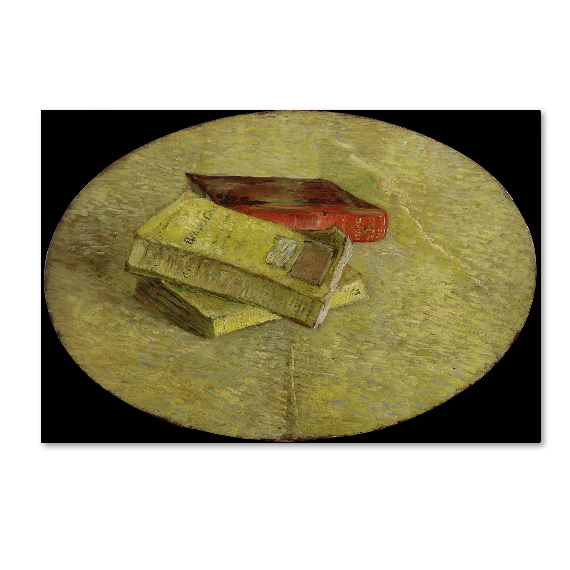 Van Gogh 'Three Books' Canvas Art