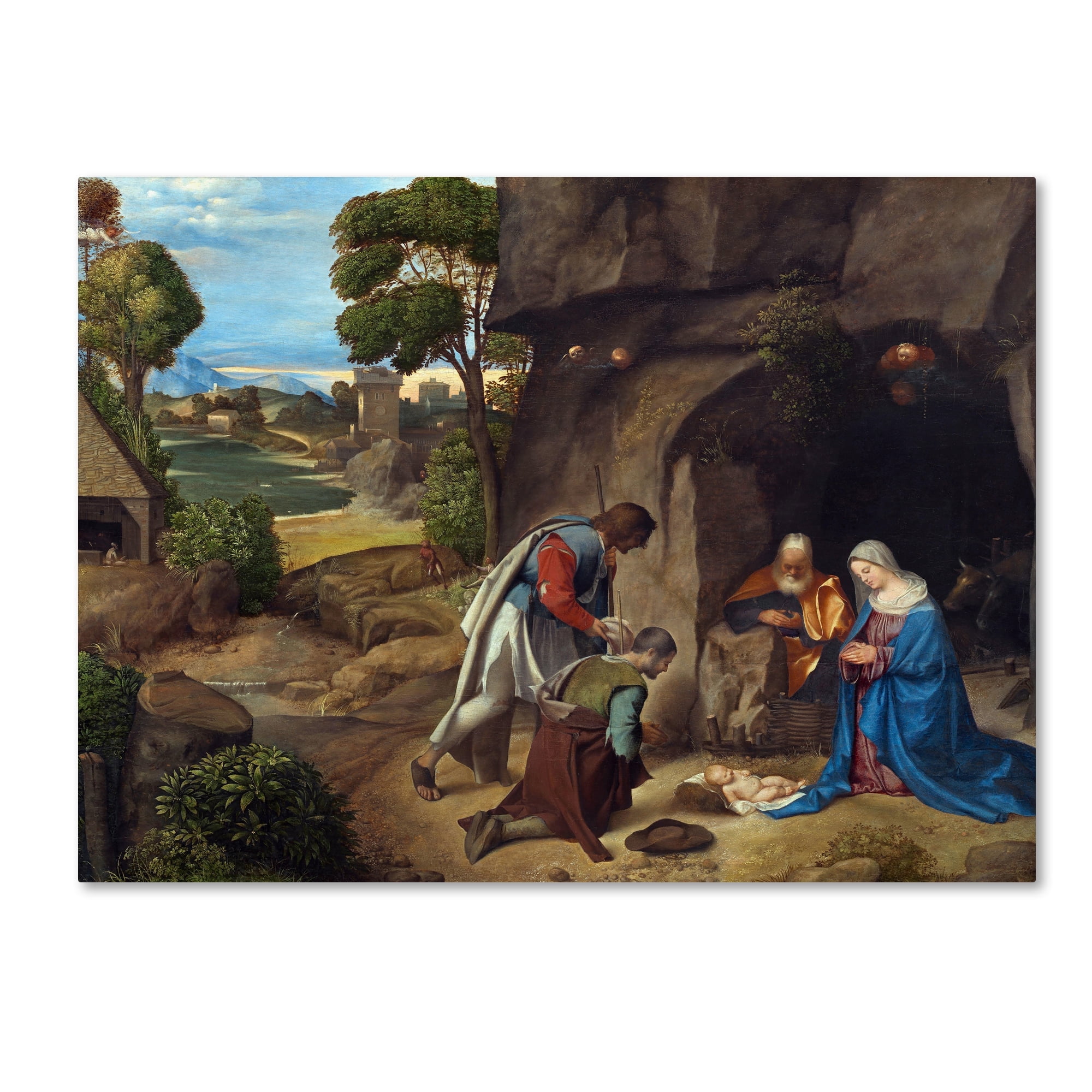 Giorgione 'The Adoration Of The Shepherds' Canvas Art