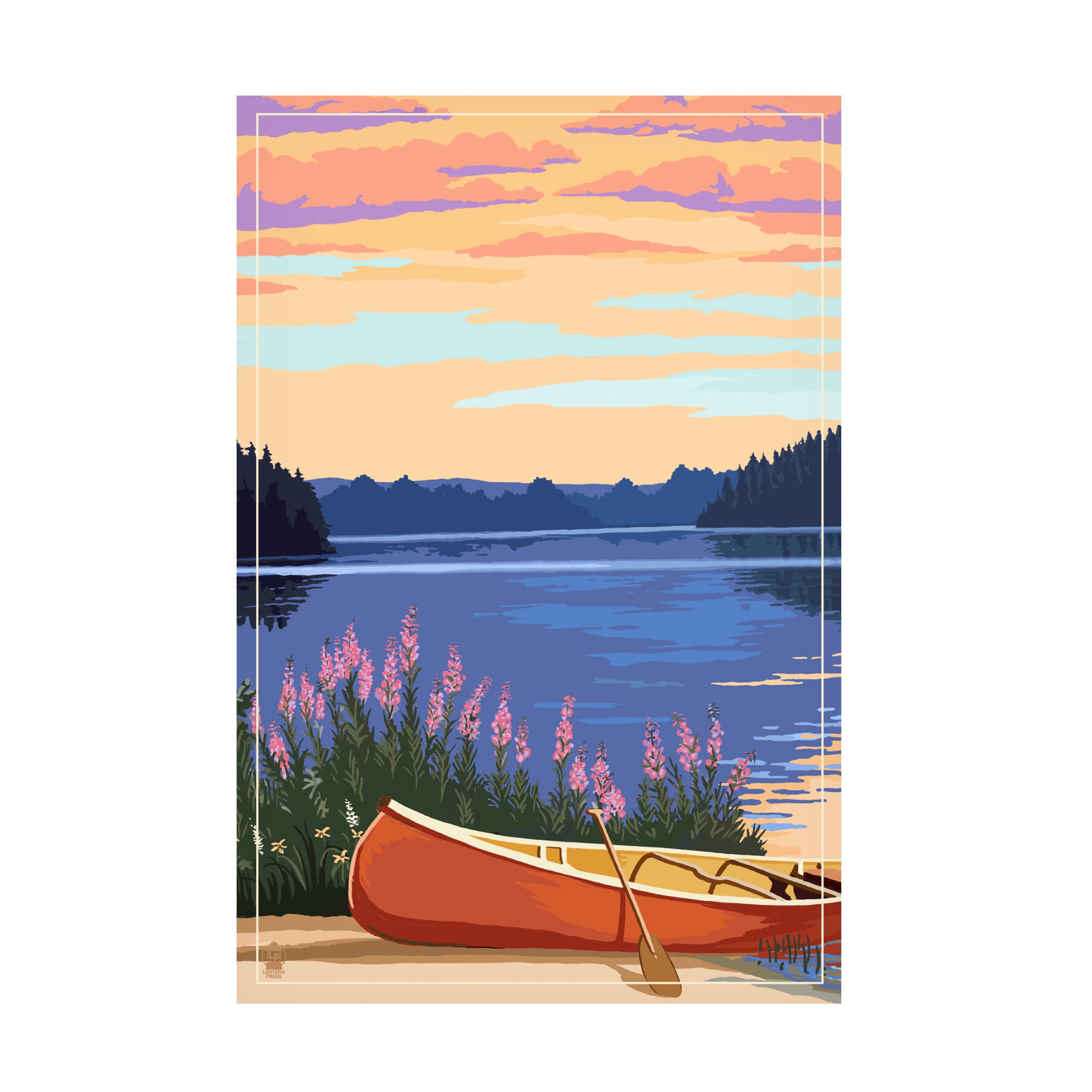 Lantern Press 'Lake' Canvas Art