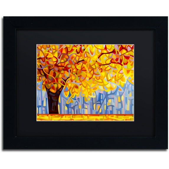 Mandy Budan 'October Gold' Black Matted Framed Art