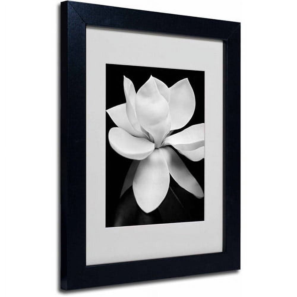 Black Framed Magnolia Canvas Wall Art, 11x14 Inch