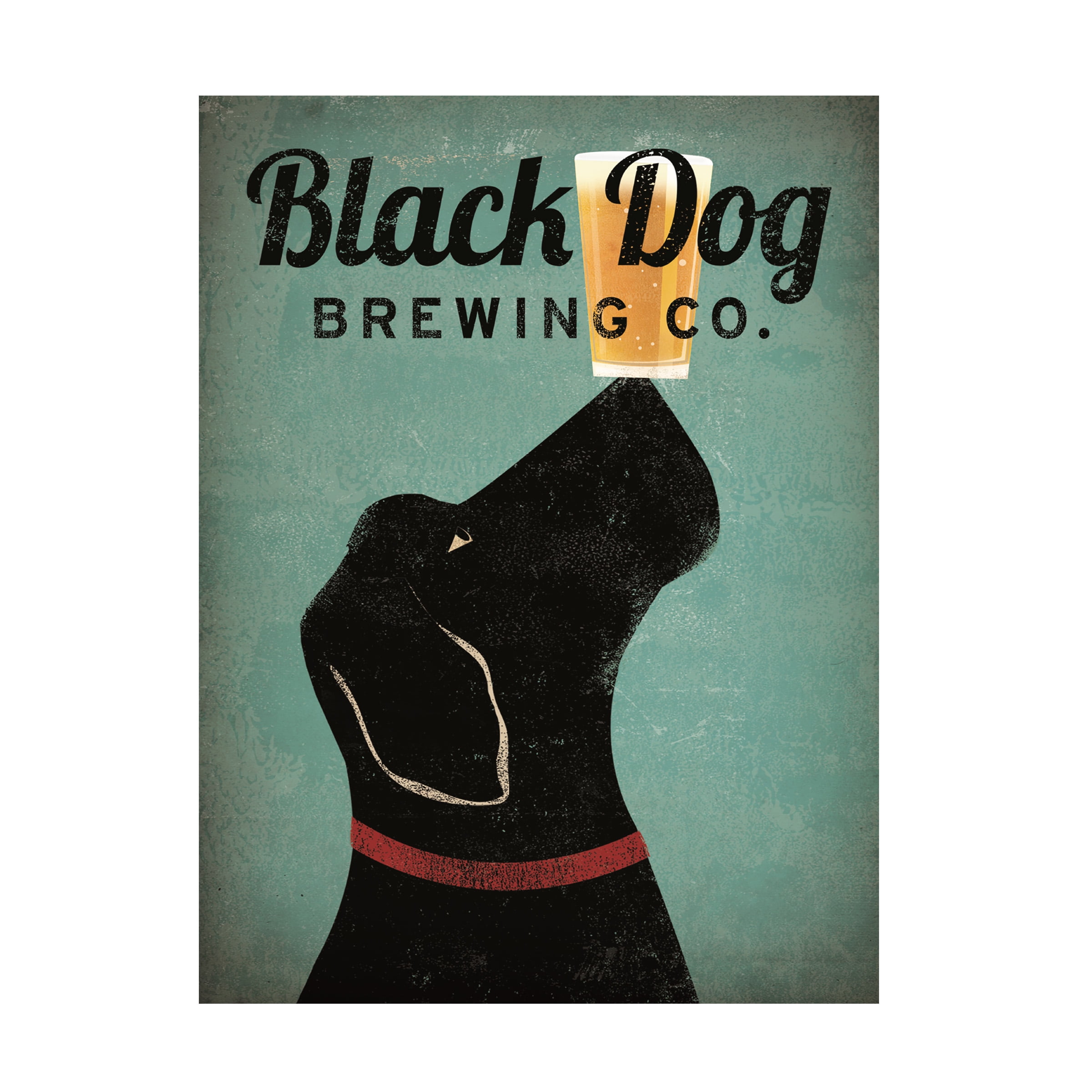Ryan Fowler 'Black Dog Brewing Co V2' Canvas Art