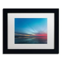 Chris Moyer 'Blue Hour' Matted Framed Art
