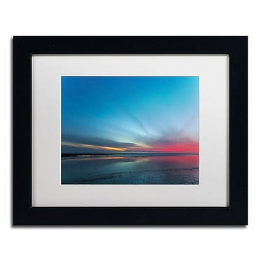 Chris Moyer 'Blue Hour' Matted Framed Art