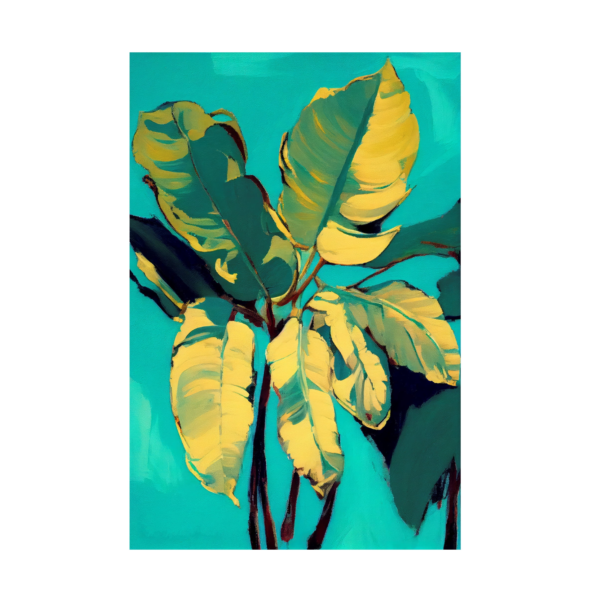 Treechild 'Banana Leafs' Canvas Art