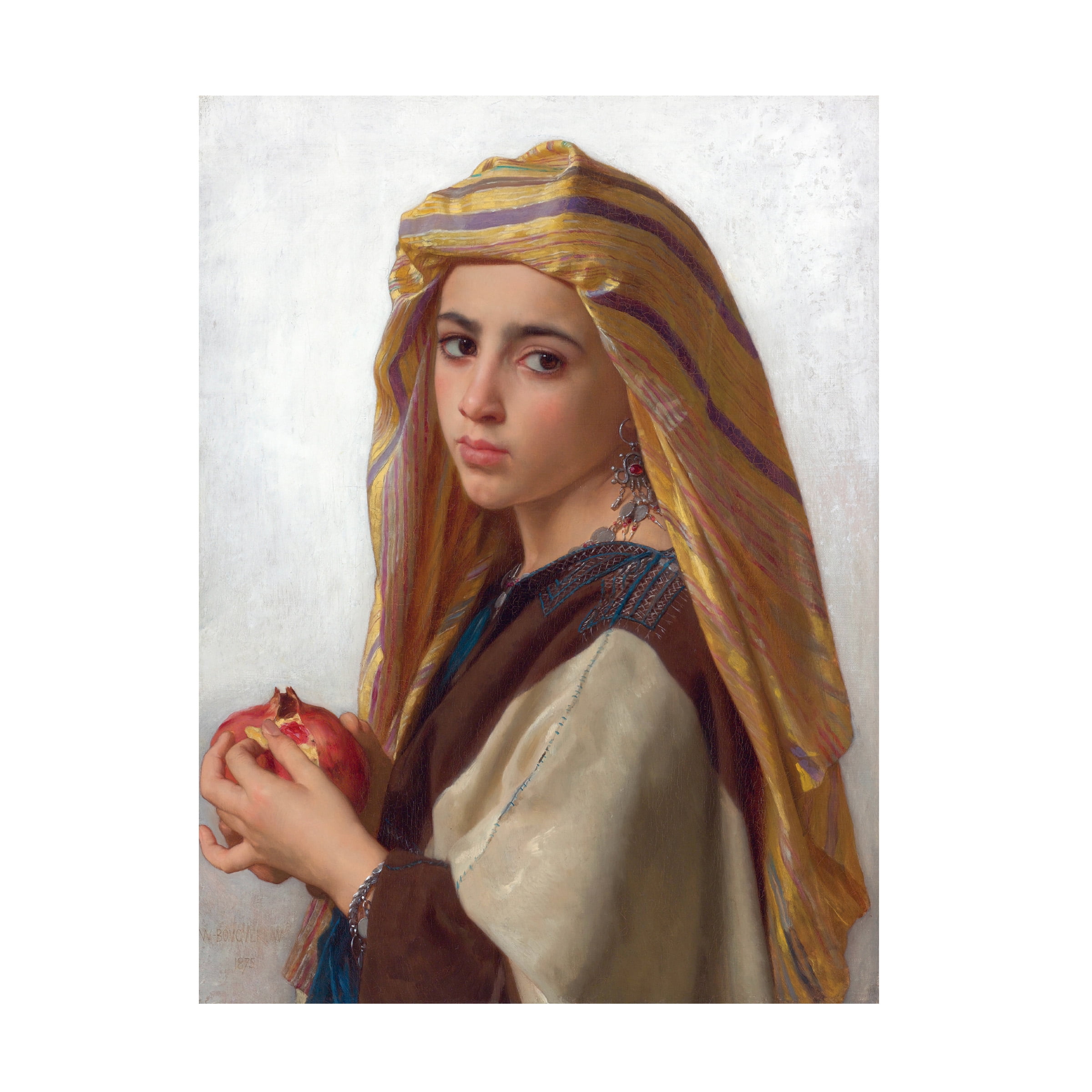 Botticelli 'Girl With A Pomegranate' Canvas Art