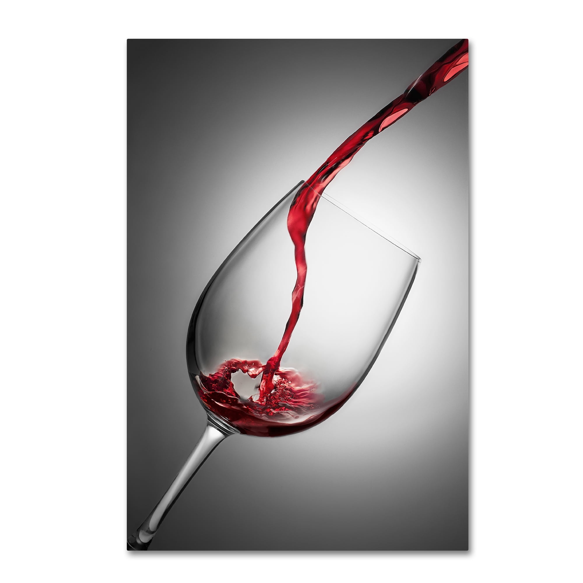 Jesus M. Garcia 'Copa Grana' Red Wine Pour Canvas Print