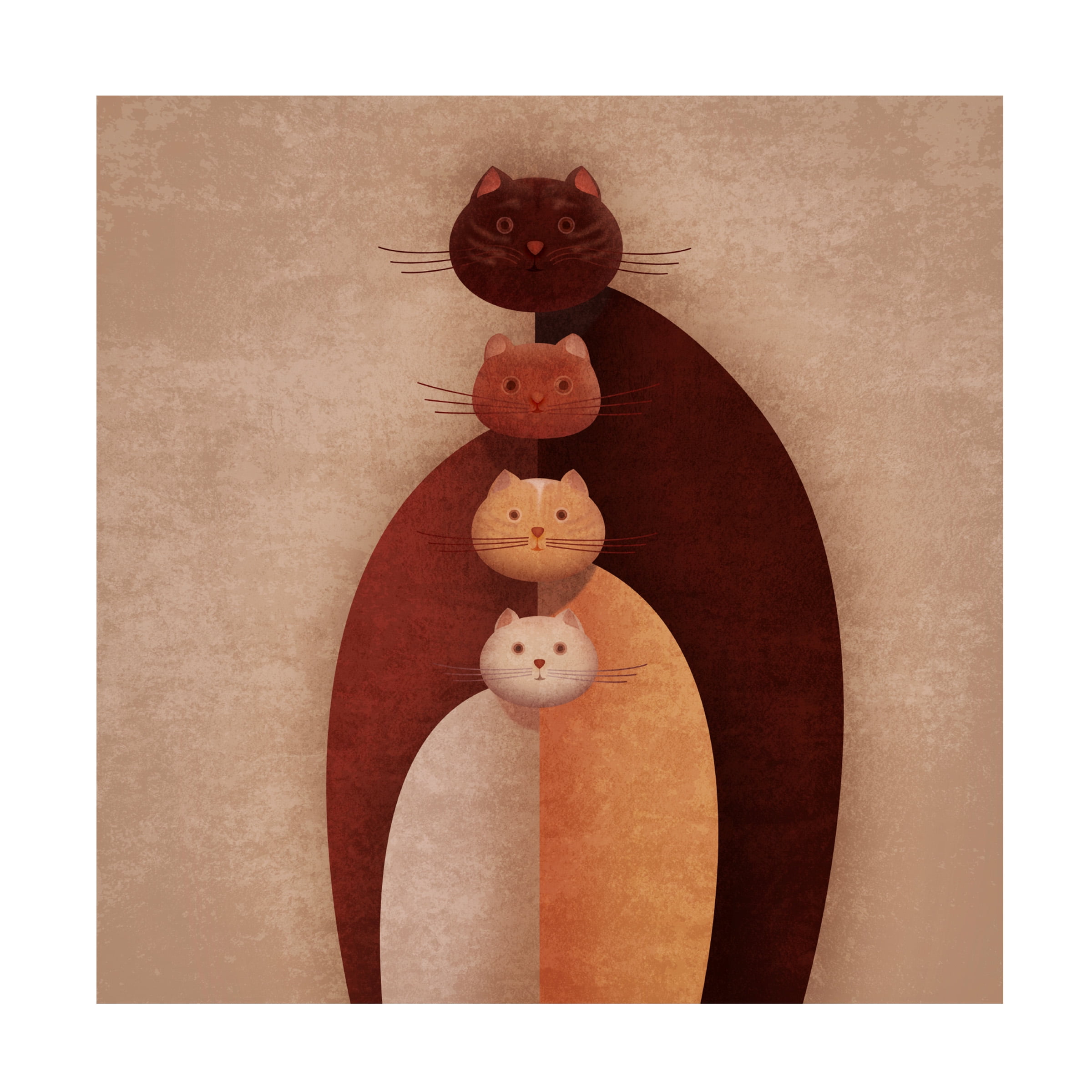 Emel Tunaboylu 'Cat Gang' Canvas Art