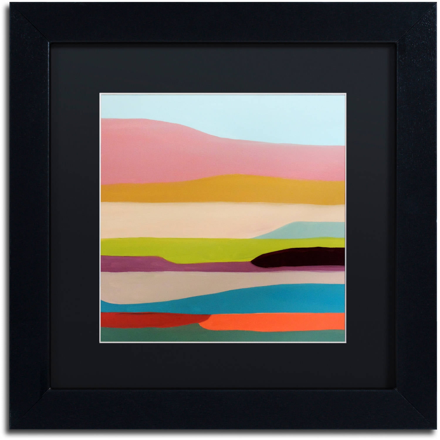 Sylvie Demers 'Alto' Black Matted Framed Art