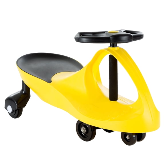 Lil’ Rider Wiggle Car for Ages 3 and Up - Twist, Wiggle, and Go (Yellow)