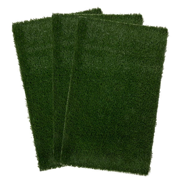PETMAKER Set of 3 Replacement Turf Grass Pee Pads - Puppy Essentials