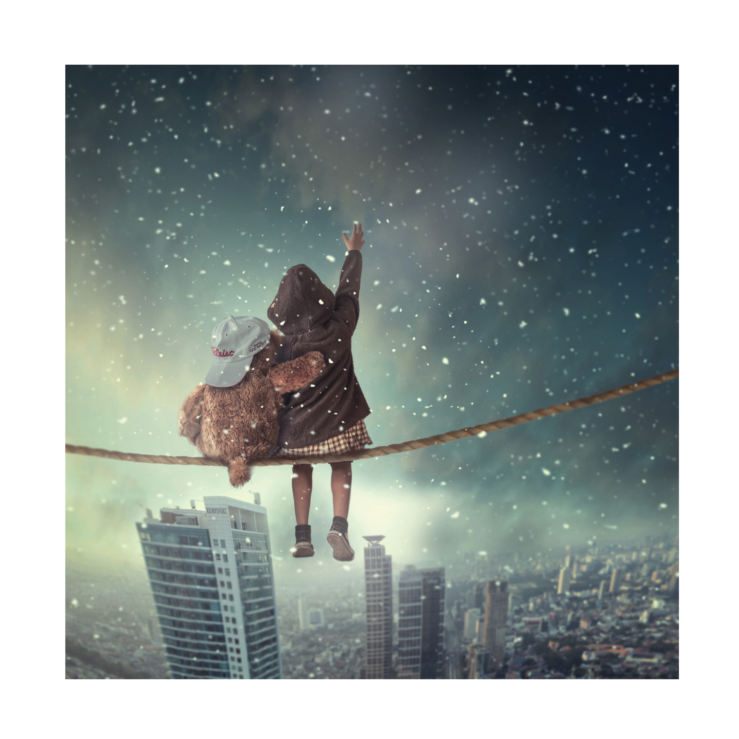Hardibudi 'Let It Snow' Canvas Art