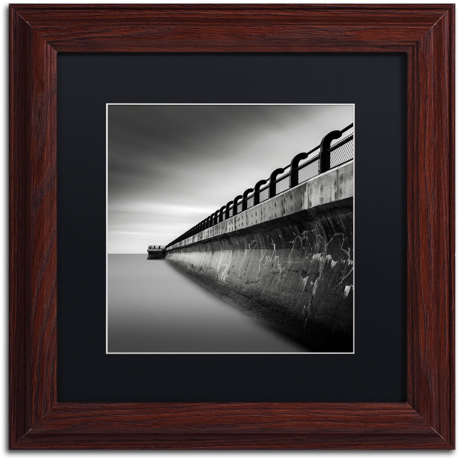 Dave MacVicar 'Water Works 2' Black Matted Framed Art