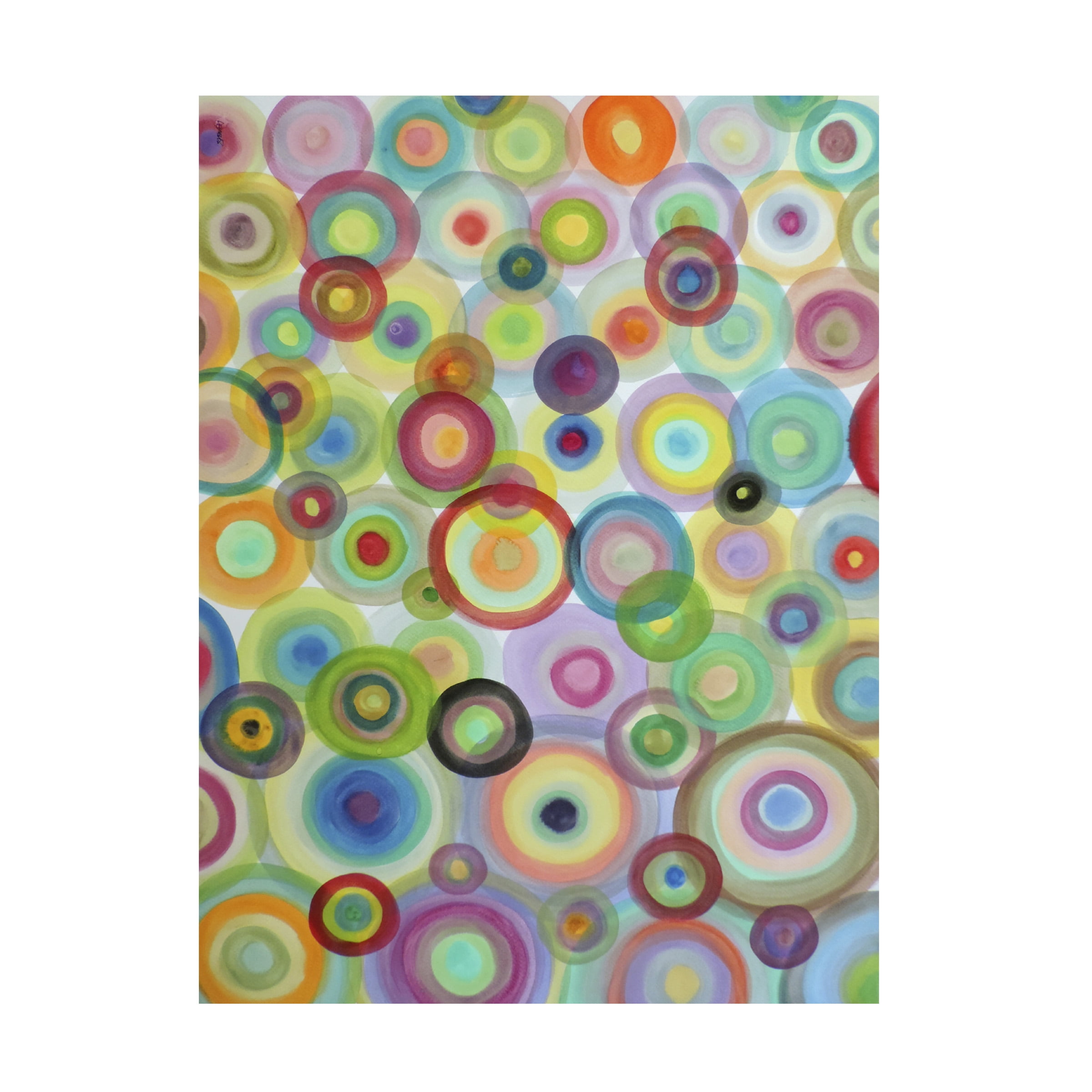 Sylvie Demers 'Bulles' Canvas Art