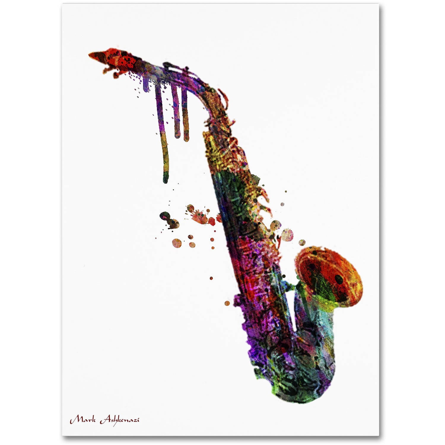 Mark Ashkenazi 'Saxophone II' Canvas Art