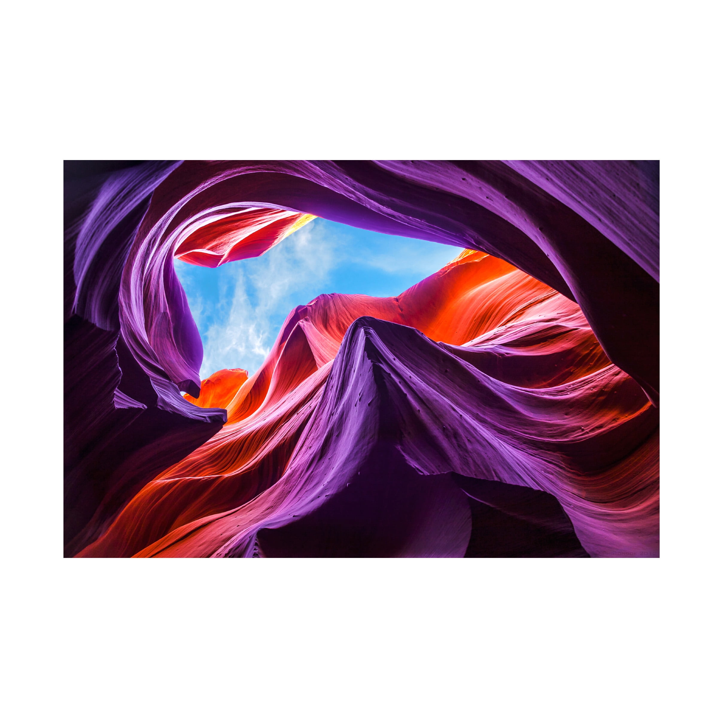 Trademark Fine Art Nanouk El Gamal Magical Lower Antelope Canyon Canvas Wall Art - 30x47
