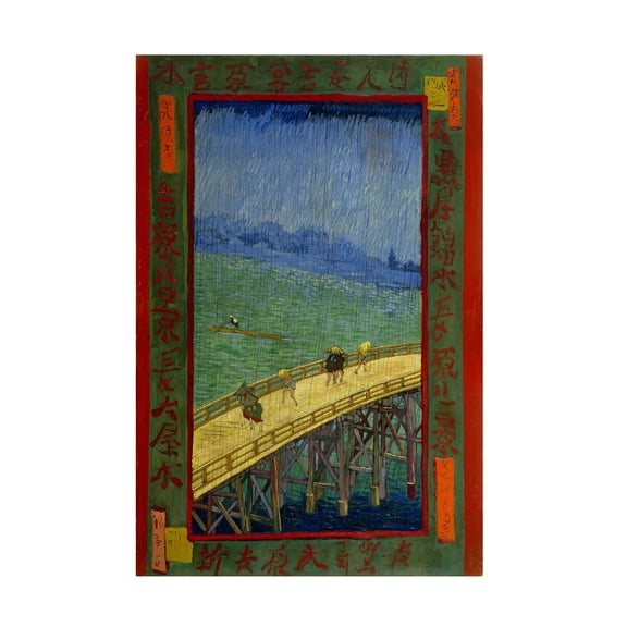 Van Gogh 'Bridge In The Rain After Hiroshige' Canvas Art