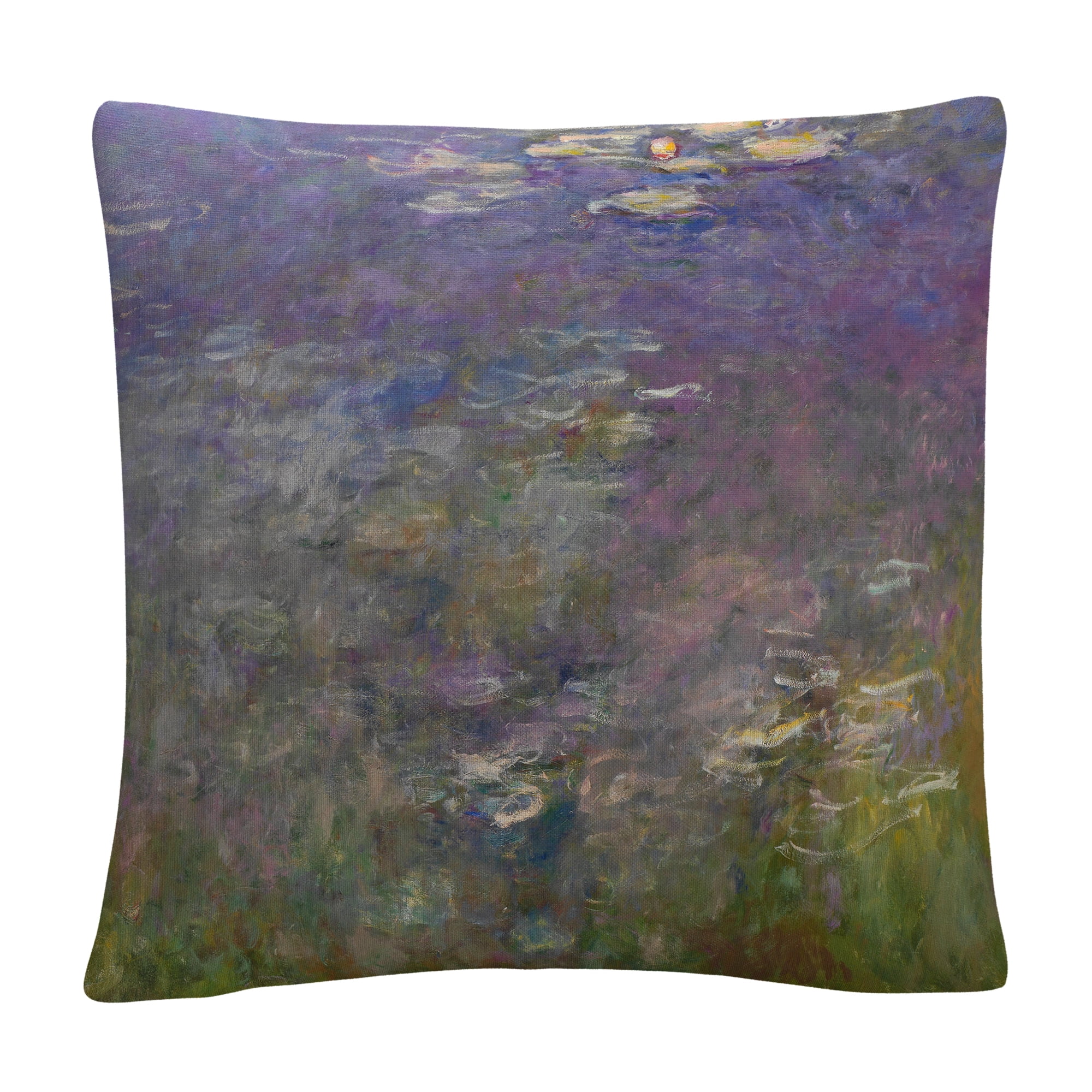 Monet 'Water Lillies 2' 16 X 16 Decorative Throw Pillow