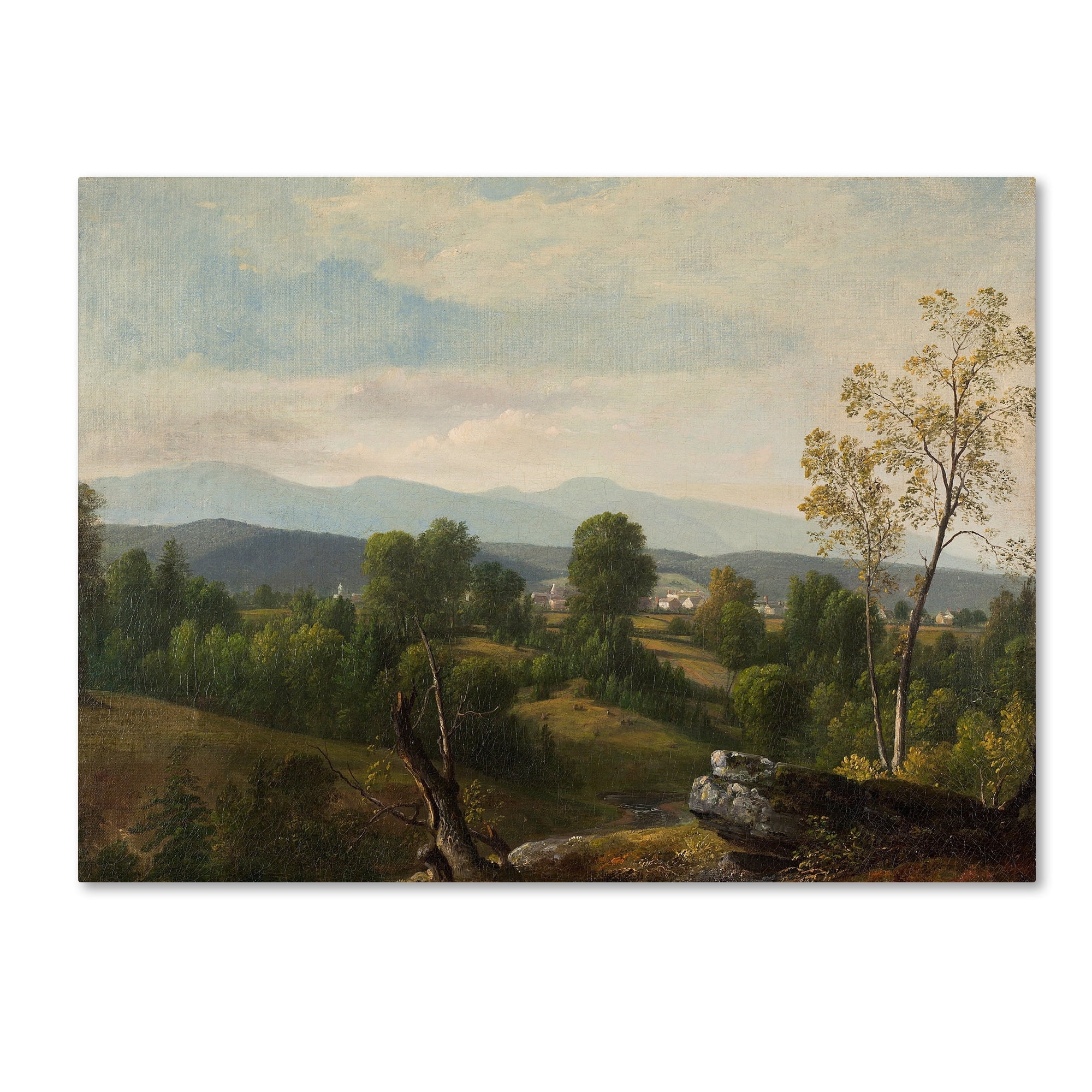Durand 'A View Of The Valley' Canvas Art