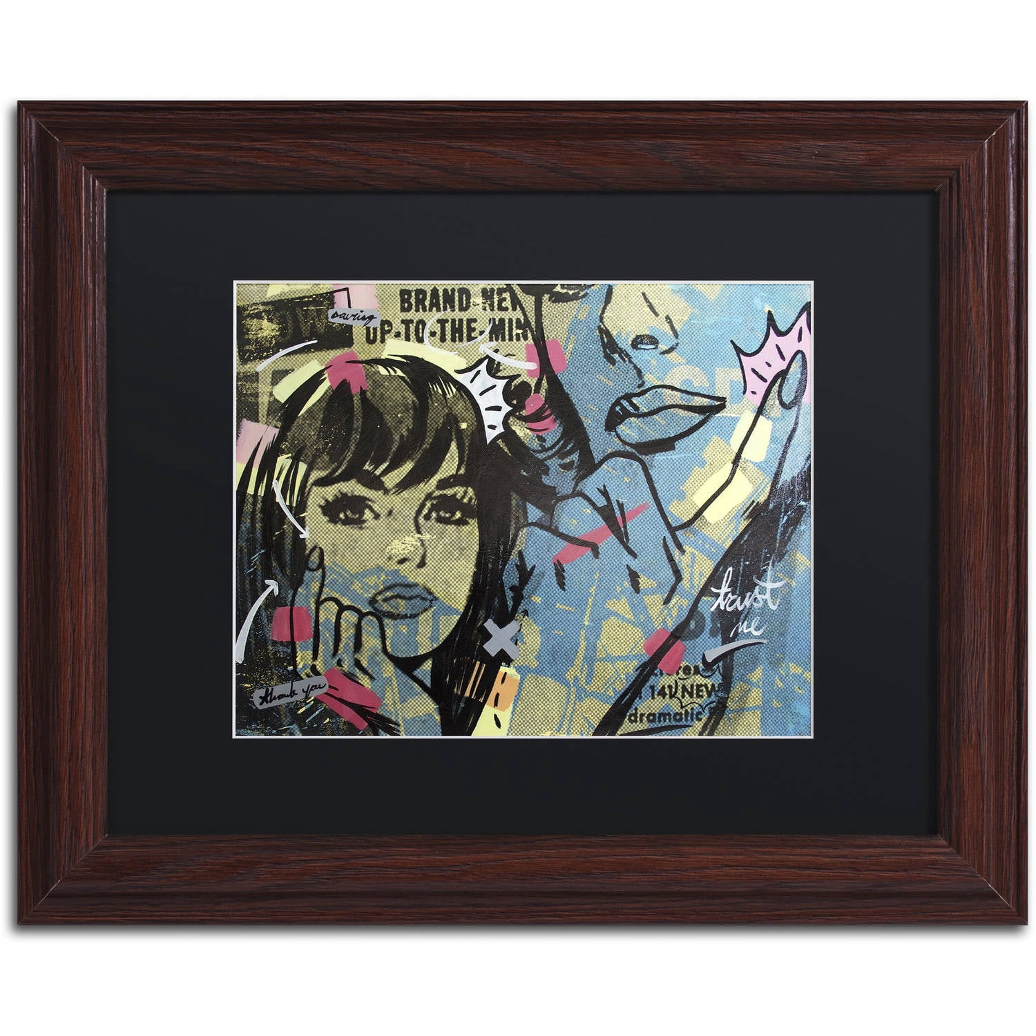 Dan Monteavaro 'New Dramatic' Black Matted Framed Art