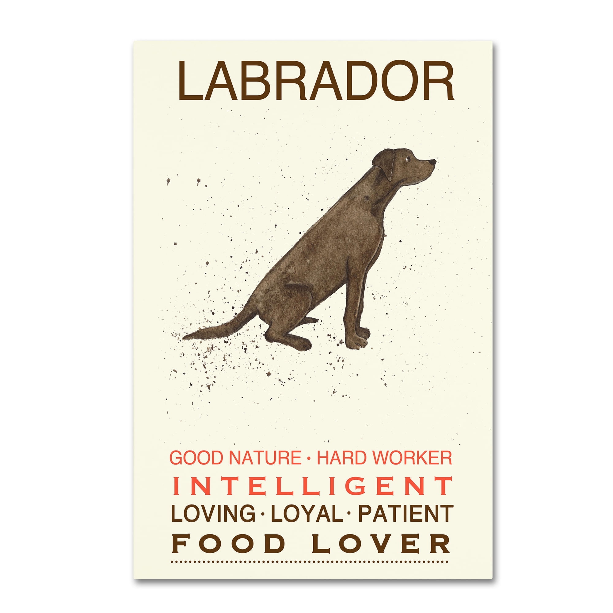 Michelle Campbell 'Labrador Print' Canvas Art