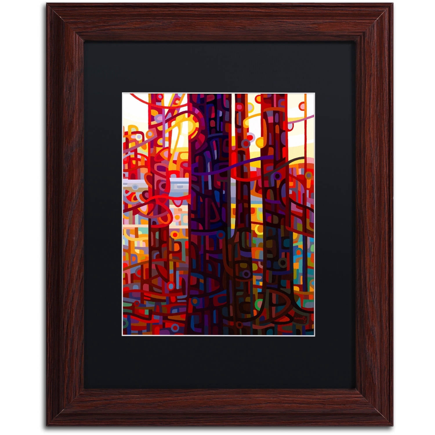 Mandy Budan 'Carnelian Morning' Black Matted Framed Art