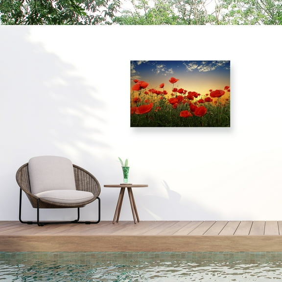 Albena Markova 'Poppies' Outdoor All-Weather Wall Decor