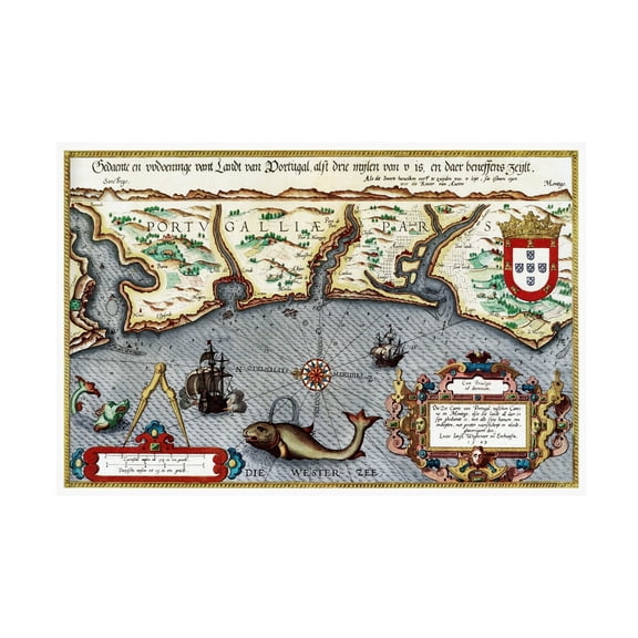 Vintage Lavoie '1584 Portugal' Canvas Art