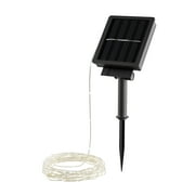 Pure Garden Outdoor Solar Fairy Lights with 100 LEDs and 8 Lighting Modes