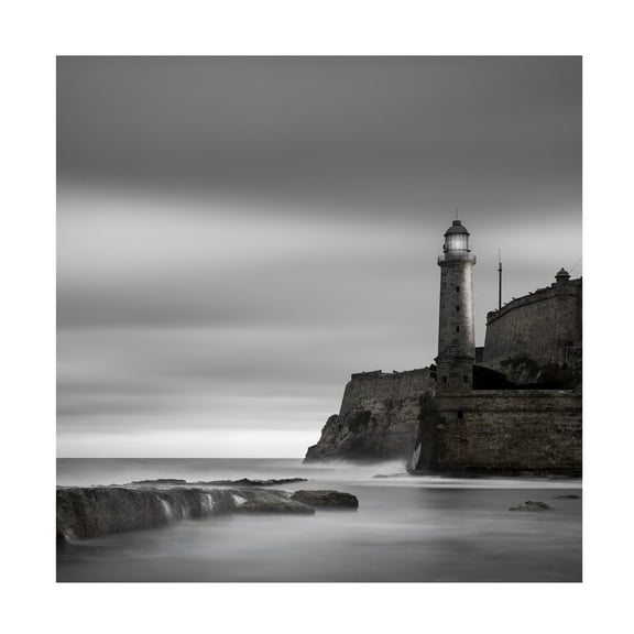Trademark Fine Art Moises Levy Morro Lighthouse Canvas Wall Art - 35x35