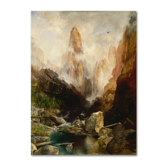 Thomas Moran 'Mist In Kanab Canyon Utah' Canvas Art