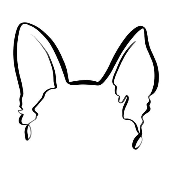 Hanna Lee Tidd 'Dog Ears German Shepherd' Canvas Art