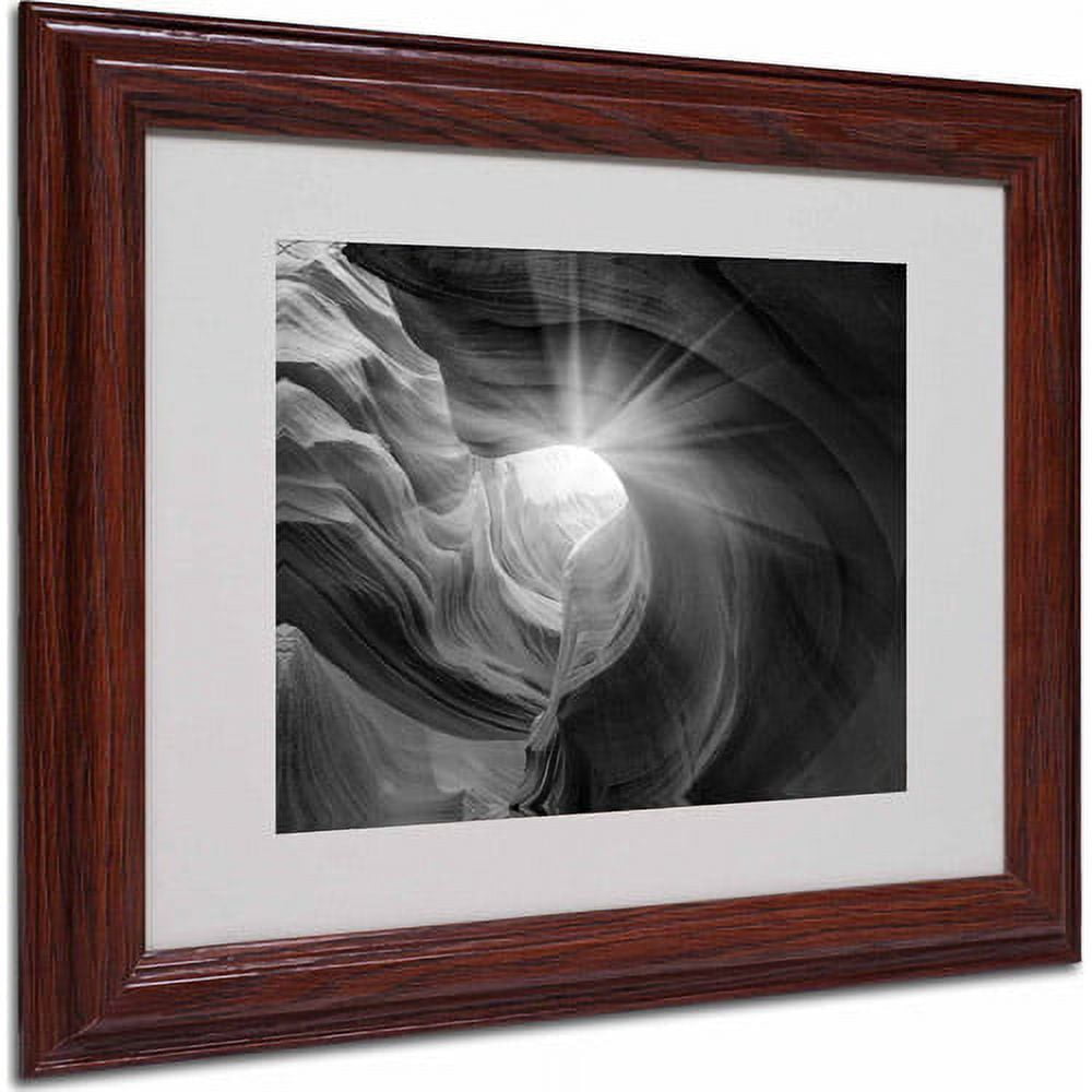 Matted art under acrylic in a wood frame