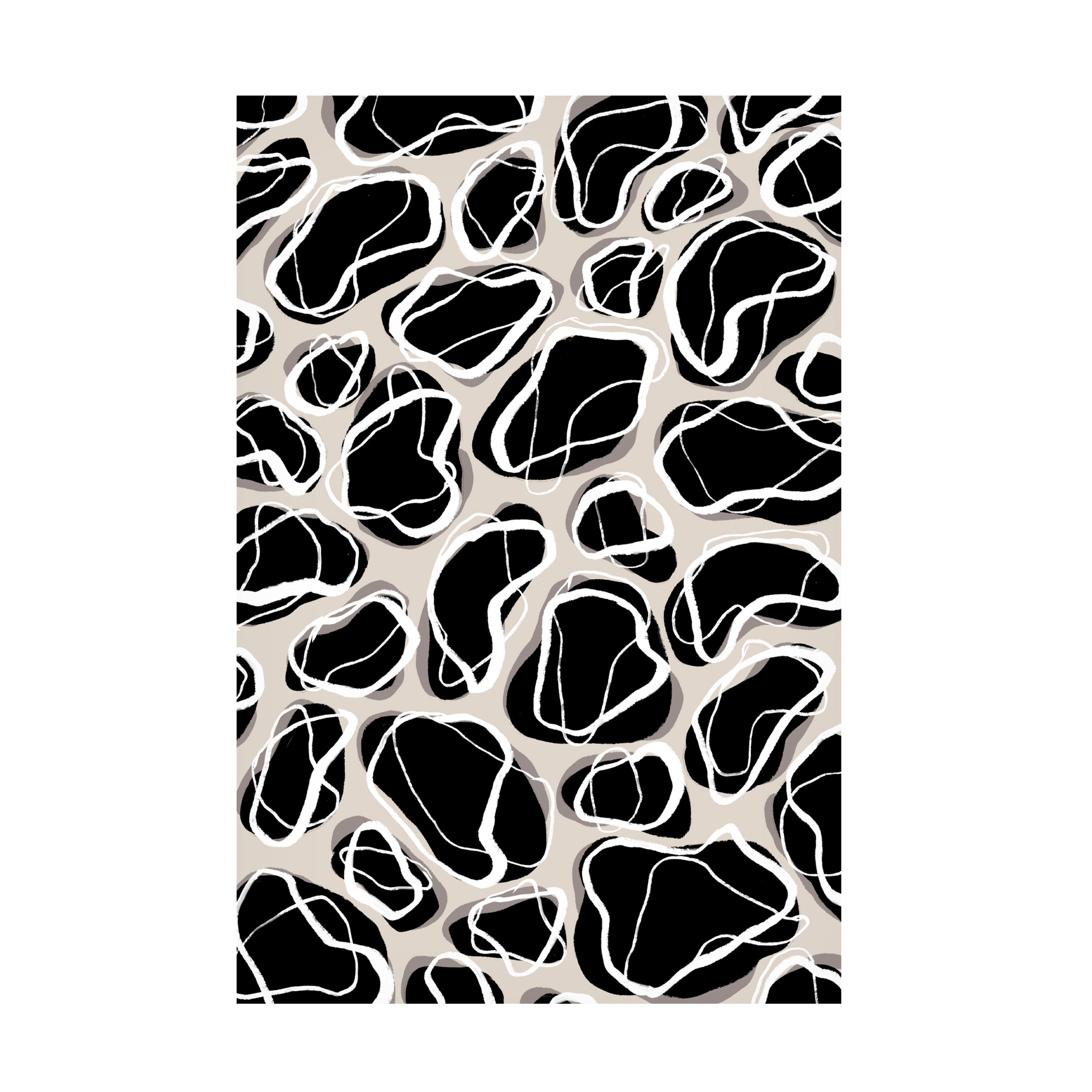 Treechild 'Back Stones Pattern' Canvas Art