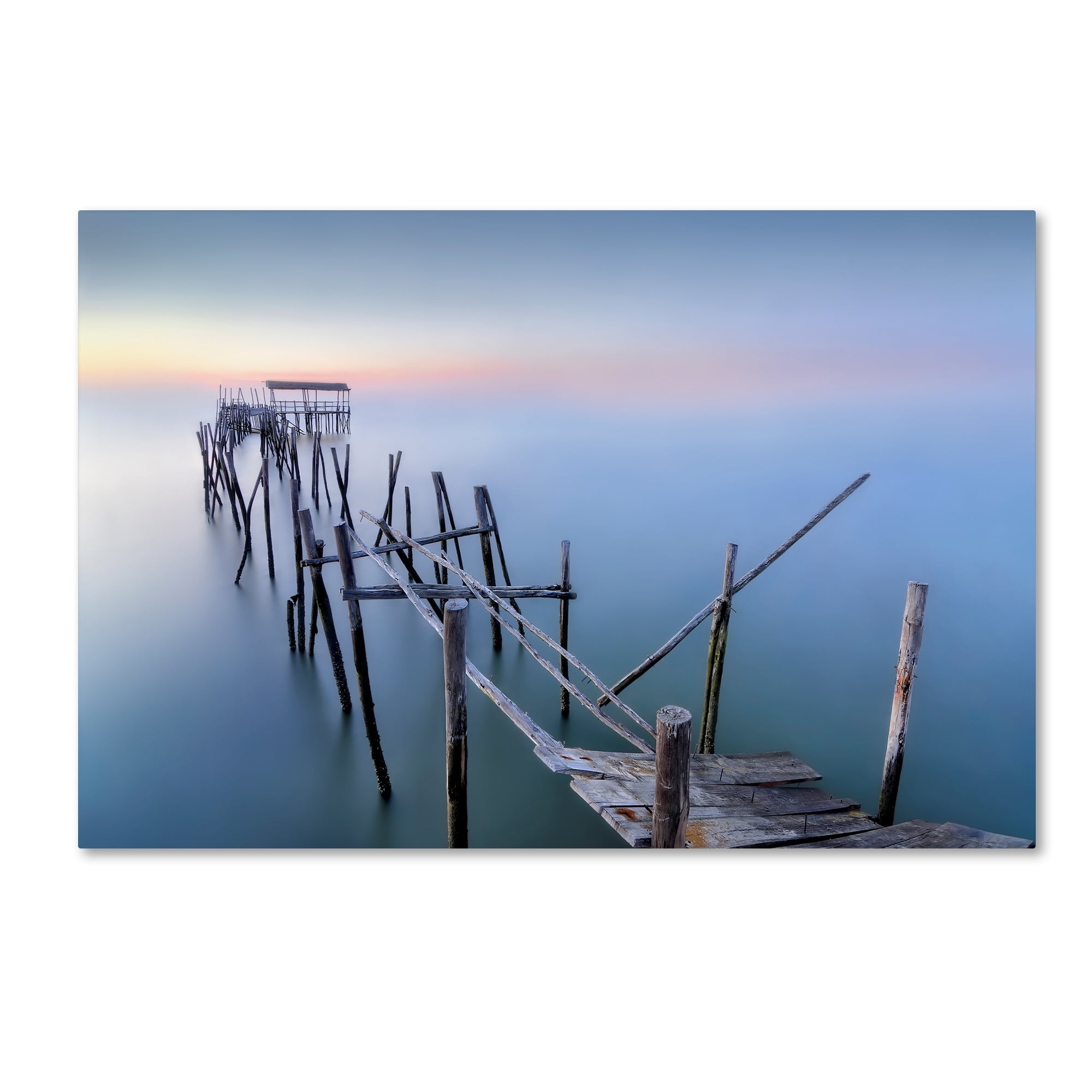 Fran Osuna 'The Old Pier' Canvas Art